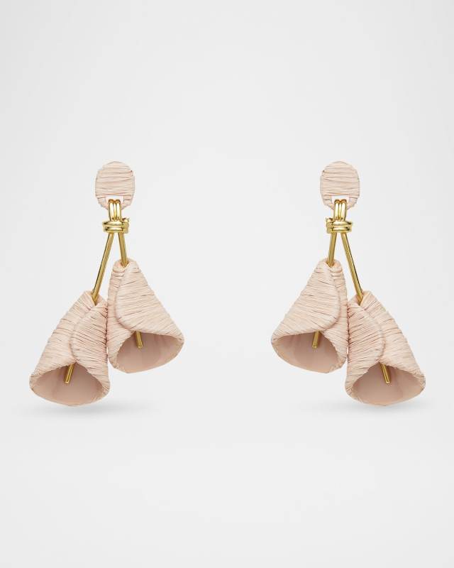 Raffia Calla Lily Earrings
